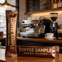 Sachets de café imprimés sur mesure en gros, pochettes en film PET à scellage arrière pour barres énergétiques et café en portion individuelle