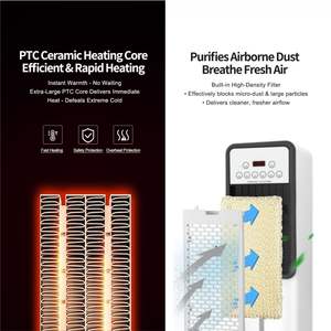 Mini enfriador de aire de soporte, aire acondicionado pequeño móvil, calentador doméstico, ventilador de aire caliente montado en el suelo, ventilador de pie de refrigeración - Product Image 4