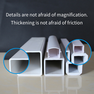 pvc square <b>tube</b> white communication <b>plastic</b> PVC <b>plastic</b> square <b>tube</b> sealed <b>tube</b> extruded <b>plastic</b> profile - Product Image 1