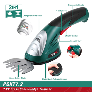POSENPRO Cisaille électrique sans fil pour l'entretien des pelouses, <span class=keywords><strong>mini</strong></span>-tondeuse à <span class=keywords><strong>haies</strong></span>, outils de jardin - Product Image 4
