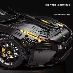 Jiexing 91101 ABS Voiture de course à l'échelle 1:8, jouet de construction pour garçons, modèle à assembler et à exposer de 40 pièces, vente en gros - Product Image 4