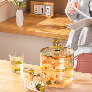 Jarra de Vidrio de Borosilicato de Alta Resistencia a la Temperatura, 2600 ml, para Almacenamiento de Alimentos, Bebidas y Jugos, Multifuncional, para el Regreso a Clases - Product Image 4