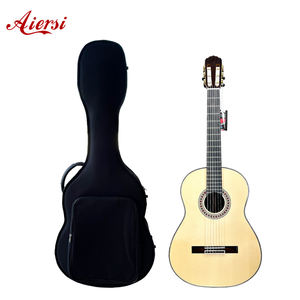 Aiersi Guitare en bois massif de haute qualité Guitare classique avec étui en mousse à prix d'usine - Product Image 1