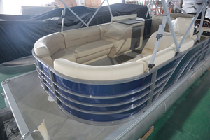 <span class=keywords><strong>Bateau</strong></span> ponton à pont unique Kinocean de 25 pieds, meubles, <span class=keywords><strong>bateau</strong></span> pneumatique avec moteur à vendre - Product Image 5