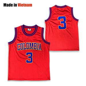 Camiseta de Baloncesto Personalizada, Transpirable, de Secado Rápido, Estampada, 100% Poliéster, Malla Sublimada, Unisex, Rojo Clásico - Product Image 1