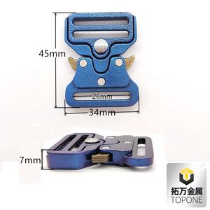 Nuevo Metal azul de moda para pulsera con hebilla y correa de bolsa de liberación rápida con logotipo personalizado Hebillas de cinturón de moda - Product Image 6