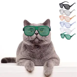 แว่นกันแดดแฟชั่นสำหรับสัตว์เลี้ยงทรงตาแมวสำหรับสัตว์เลี้ยงสีชมพูสีดำทันสมัย