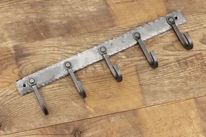 Premium <b>Heavy</b> <b>Duty</b> Iron Wall <b>Hooks</b> Antique Rustic Design for Organizing <b>Coats</b> Hats Keys Towels Perfect for Home Decor - Product Image 5