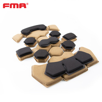 Coussinets de casque unisexe FMA TB1478 'Yunlin' en mousse à mémoire de forme double couche, super confortables, protection extérieure, système de suspension tactique