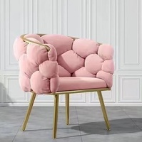 Fauteuil de Salon Moderne et Élégant pour Chambre Fille, Maquillage, Manucure Extérieure et Station de Coiffure