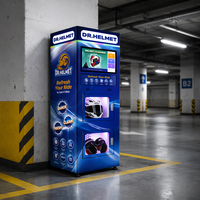 Machine de nettoyage automatique de casques avec désinfection UVC et ozone, élimination des odeurs, séchage et parfums multiples