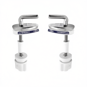 Cerniere Regolabili in Acciaio Inox Cromato, Larghezza 11 Cm, Altezza 18 Cm, per Sedili WC - Product Image 3