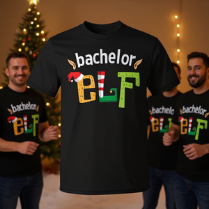 T-shirt de Noël pour les célibataires, chemise assortie de qualité supérieure pour les hommes de la bande du marié - Product Image 3
