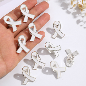 Dropshipping esmalte amarillo oro cinta Pin infancia <span class=keywords><strong>hueso</strong></span> cáncer conciencia broche esperanza rezar seguridad insignia broches solapa Pin - Product Image 4