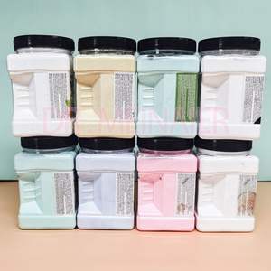 Sel de bain exfoliant pur à la rose et au sel marin avec fleurs de lavande, relaxant, nourrissant, blanchissant la peau, marque privée - Product Image 3