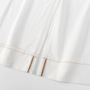 Pantalones Vaqueros Casuales de Moda para Mujer, Largos, Transpirables, con Cierre de Cremallera, Estilo Vintage, Rectos, Color Blanco, para Otoño y Primavera - Product Image 5