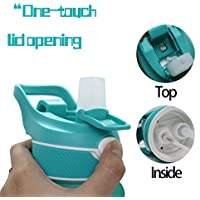 Botella de agua portátil sin BPA, 1L/32oz, Tritan, espray de plástico, <span class=keywords><strong>2021</strong></span> - Product Image 5