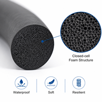 Bande d'étanchéité en caoutchouc mousse EPDM à cellules fermées, profil D, étanche, prix usine, pour porte de conteneur maritime