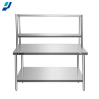 Nouveau support de Table en Inox support de table de travail en acier inoxydable Durable moderne pour le stockage de cuisine pour les restaurants ou les hôtels à la maison