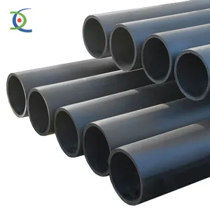 Diameters 1200mm 1400mm 1500mm 1600mm Pe100 Sdr11 Underground Black Plastic Pe Hdpe Water Supply Pipe With Blue Stripe