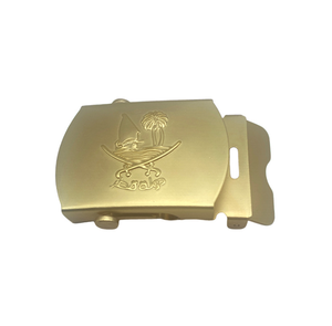 Cinturones DFB01 Color Dorado de 3.8cm de Ancho con Hebilla Metálica, Personalizables, Venta al Por Mayor - Product Image 1