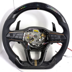 Volante de Fábrica para Seat Alhambra, León, Ateca, Ibiza, <span class=keywords><strong>Toledo</strong></span> MK3, Arona, Diseño en Forma de D - Product Image 1