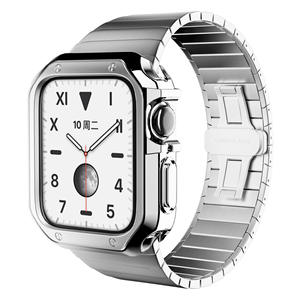 Custodia Protettiva in Silicone Elettroplaccato TPU per Apple <span class=keywords><strong>Watch</strong></span> 10 <span class=keywords><strong>Ultra</strong></span> <span class=keywords><strong>8</strong></span> 4 5 6 7, Cover Bumper per Iwatch 38 40 42 44 41 46 - Product Image 2