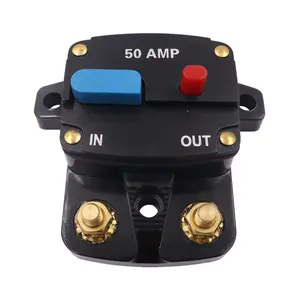 50-300 Amp Automatic Circuit Breaker Fuse Holder Switch for Car Audio Reset for Over Current Protect