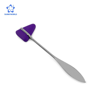 Marteau de réflexe neurologique en acier inoxydable en gros, marteau de percussion médical, marteau de diagnostic en acier pour kit d'inspection