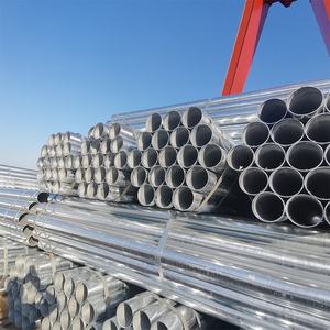 All'ingrosso EN 10255 tubo d'acciaio zincato GI tubo 1/2 3/4 1''2' pollici zincato ferro acciaio rotondo tubo Galva per scherma/impianto idraulico - Product Image 1