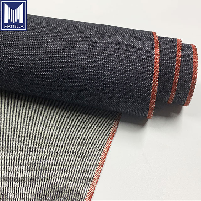 Japanese Style 100% Cotton Raw Vintage 13oz Indigo Selvedge Weft Yarn Dyed Twill Weave Denim Fabric for Boys & Girls for Jeans