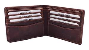 Cartera de cuero personalizada Ultra fuerte costura hecha a mano Rfid bloqueo Cartera de cuero genuino para los hombres al precio más bajo - Product Image 4