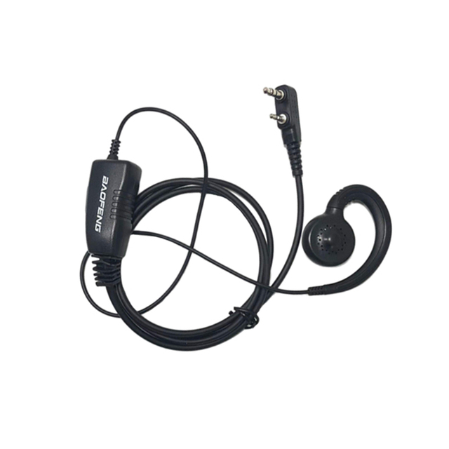 Baofeng Walkie Talkie Headset BF-106 Mic K-Plug Wired Two Way Ham Radio Earphone EarHook Headphone for BF888S UV5R Walkie Talkie