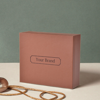 Boîte cadeau en papier de luxe Flip Cover avec boucle verrouillable-Multi-Compartiment pour bijoux Montre Emballage personnalisé disponible