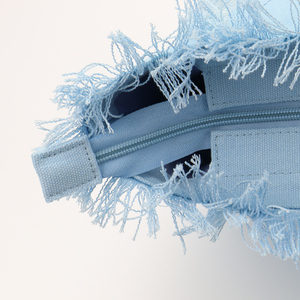 Usa Warehouse Free Shipping Wholesale Personalized Large Canvas Fringe Hand <strong>Bag</strong> Women 2022 Trendy Handbags Tote <strong>Bag</strong> With Pockets - Product Image 4