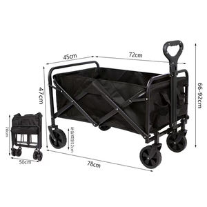 Produsen profesional kereta dorong lipat kereta dorong tarik kereta dorong gerobak lipat untuk anak-anak keranjang tangan troli - Product Image 1