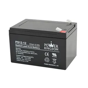 उच्च गुणवत्ता वाली लीड एसिड बैटरी 12v 12ah पावर किंगडम PS12-12 बैटरी 12v इलेक्ट्रिक मोटरसाइकिल बैटरी पावर टूल्स सीलबंद 144