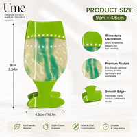 Pinces à cheveux originales Ume Personality, élégantes pinces à cheveux en forme de verre à vin, logo personnalisé, design moderne, pinces à cheveux en acétate