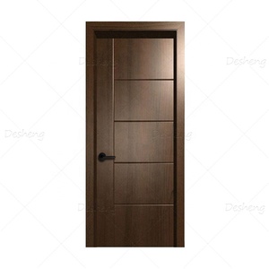 <span class=keywords><strong>Puerta</strong></span> de Dormitorio Moderna de <span class=keywords><strong>Madera</strong></span> de Teca, Paneles de <span class=keywords><strong>Puerta</strong></span> de <span class=keywords><strong>Madera</strong></span> Sólida para Hotel, Puertas Interiores de WPC - Product Image 2