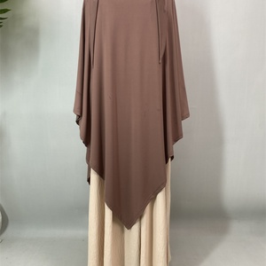 Stretch Jersey Maxi Khimar <b>Full</b> Coverage Soft Lightweight Modest <b>Hijab</b> Islamic Muslim Women Prayer Scarf Wholesale (2374) - Product Image 6