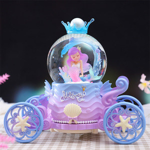 Mayorista Nueva Sirena Princesa <span class=keywords><strong>Castillo</strong></span> Bola <span class=keywords><strong>de</strong></span> Cristal Caja <span class=keywords><strong>de</strong></span> Música Carrusel Juguetes Creativos para Niñas Regalo <span class=keywords><strong>de</strong></span> Cumpleaños - Product Image 4
