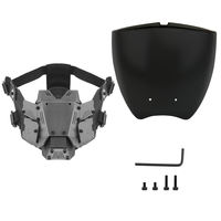 Demi-masque le plus vendu Casque de masque Cyberpunk de qualité à usure rapide et masque tactique amovible Cyberpunk Gear