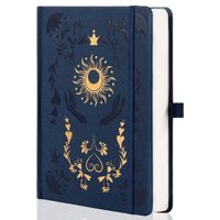 Carnet de notes personnalisé en tissu de lin avec reliure thermique, 100 feuilles, impression numérique dorée