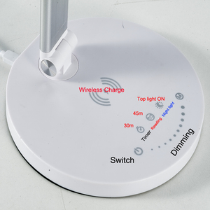 2023 Hot xách tay bán không dây sạc bảo vệ mắt <span class=keywords><strong>LED</strong></span> bàn đèn nhôm thông minh Bảng Đèn - Product Image 4