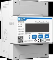 Compteur intelligent monophasé CHNT DDSU666 DTSU666 1P2W 80A 60A 220V 230V RS485 MODBUS Version anglaise ou chinoise CHNT Power Energy