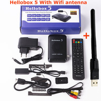 Vente chaude Hellobox 5 Récepteur satellite numérique Prise en charge de l'arnaque modem 3G + CCCam Newcam USB 2.0 Full HD DVB S2 Hellobox5