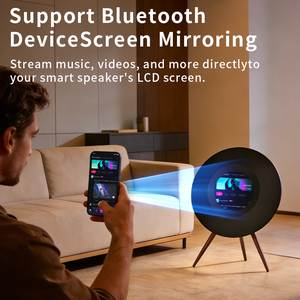 Altavoz Inteligente con Pantalla LCD de 19 Pulgadas, Sistema de Sonido WiFi de Doble Transmisión para Decoración del Hogar - Product Image 4