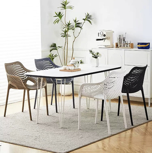 Muestra Gratis Silla <span class=keywords><strong>de</strong></span> Plástico Moderna <span class=keywords><strong>para</strong></span> Patio, Fuerte, Apilable, con Respaldo Hueco y Resistente a los Rayos UV <span class=keywords><strong>para</strong></span> Jardín - Product Image 6