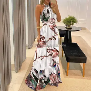 공장 도매 우아한 캐주얼 여름 여성 대나무 catton 캐주얼 드레스 중국 제조 업체