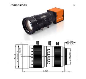 Lente Zoom Industrial C-<span class=keywords><strong>mount</strong></span> de 10-55 mm, 12MP, <span class=keywords><strong>1</strong></span>/<span class=keywords><strong>1.7</strong></span>\", HD, Económico, con Iris Manual y Sin Distorsión - Product Image 3